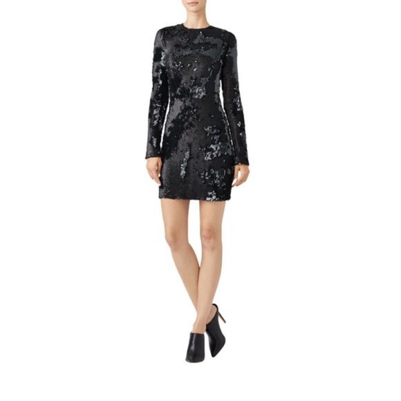 Elizabeth and James Siggy Dress black sequins size 6 - Picture 1 of 9